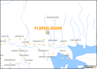map of Flor de Laguna