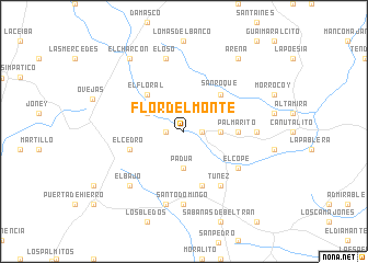 map of Flor del Monte