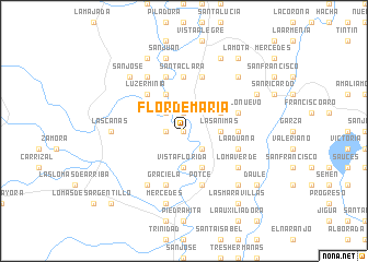map of Flor de María