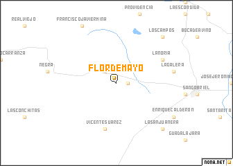 map of Flor de Mayo