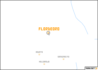 map of Flor de Oro