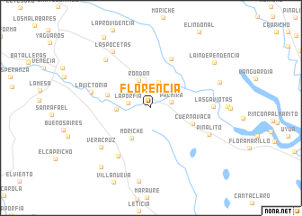 map of Florencia