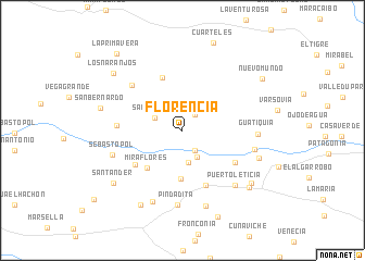 map of Florencia