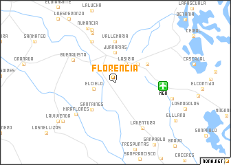 map of Florencia