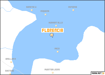 map of Florencia