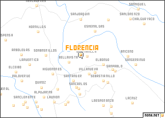 map of Florencia