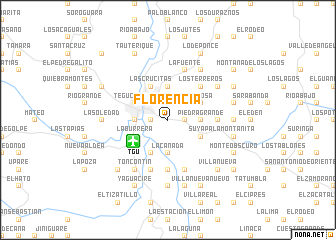 map of Florencia