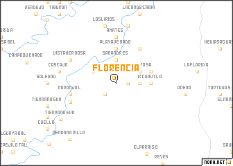 map of Florencia