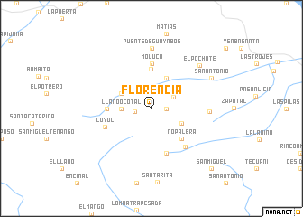 map of Florencia