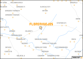 map of Florenii de Jos