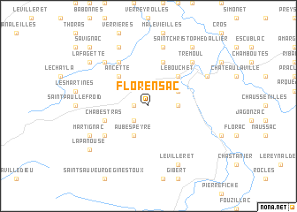 map of Florensac