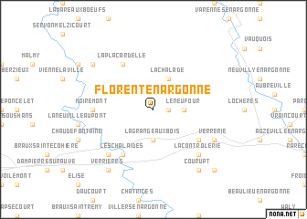 map of Florent-en-Argonne