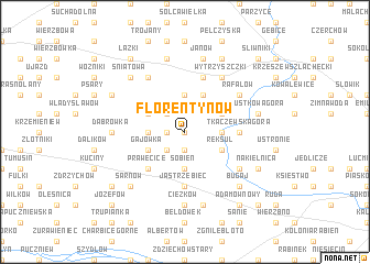 map of Florentynów