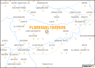 map of Flores del Terrero