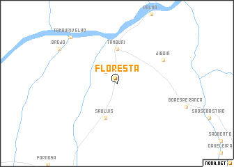 map of Floresta