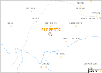 map of Floresta