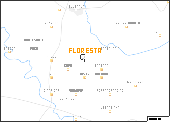 map of Floresta