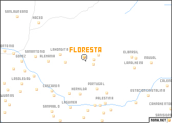 map of Floresta