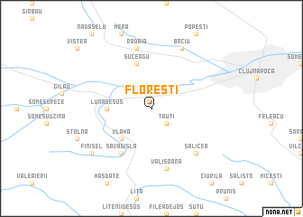 map of Floreşti