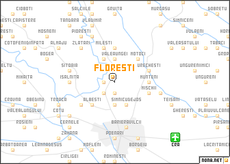 map of Floreşti