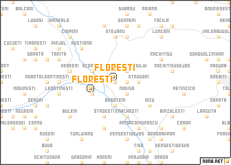 map of Floreşti