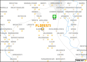 map of Floreşti