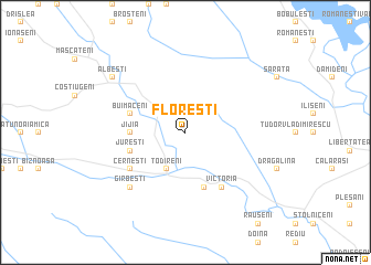 map of Floreşti