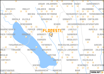 map of Floreşti