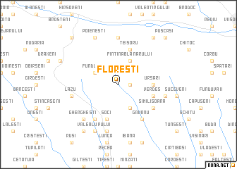 map of Floreşti