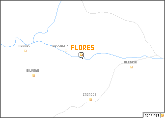 map of Flores