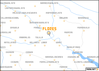 map of Flores