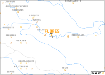 map of Flores