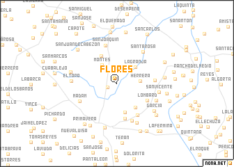 map of Flores