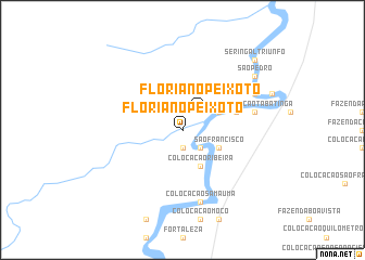 map of Floriano Peixoto