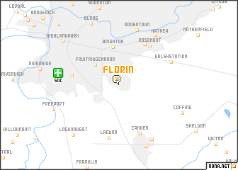 map of Florin