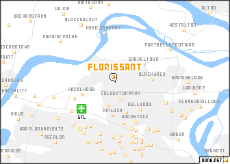 map of Florissant