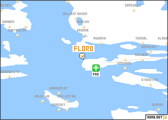 map of Florø