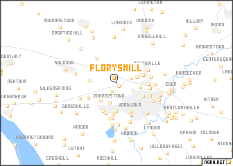 map of Florys Mill