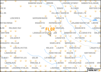 map of Flor