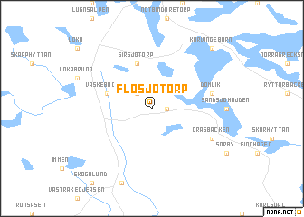 map of Flosjötorp