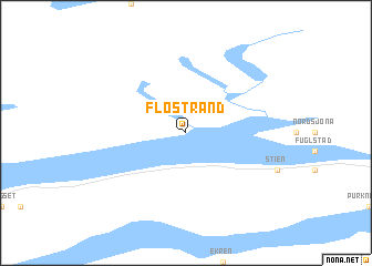 map of Flostrand