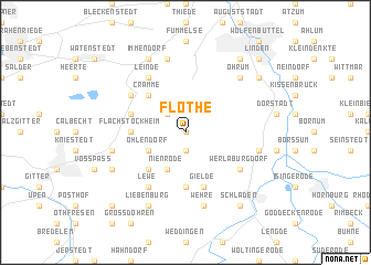map of Flöthe