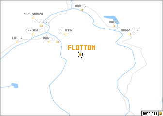 map of Fløttom