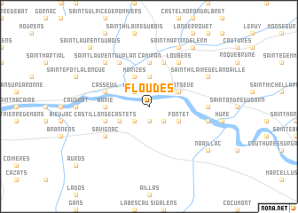 map of Floudès