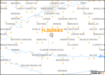 map of Floursies