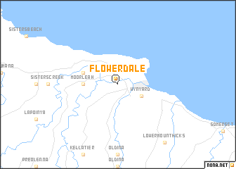 map of Flowerdale