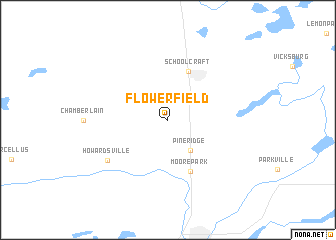 map of Flowerfield