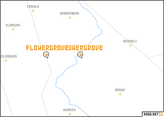 map of Flower Grove