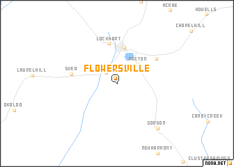 map of Flowersville