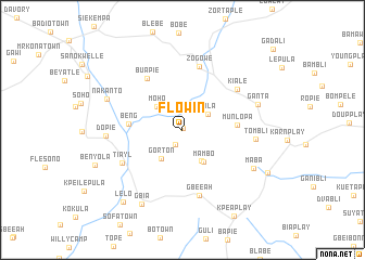 map of Flowin